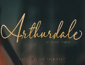 Arthurdale Handwriting font