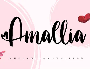 Amallia - Personal use only font