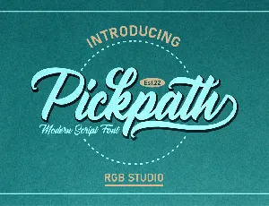 Pickpath font