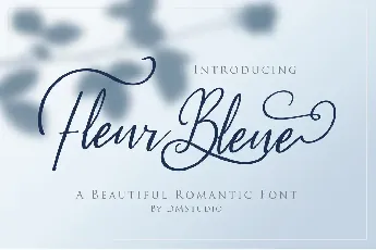 Fleur Bleue font