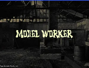 Model Worker font