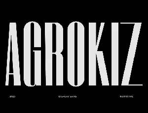 Agrokiz font