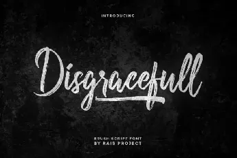 Disgracefull Brush font