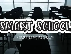 Smart School Display font