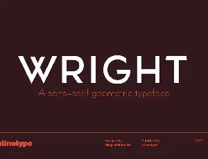 Wright font