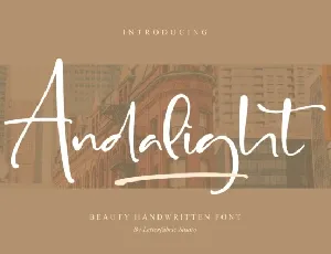 Andalight font