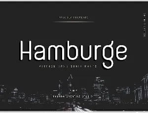 Hamburge font