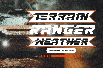 Heroic Faster Demo font