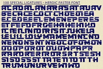 Heroic Faster Demo font