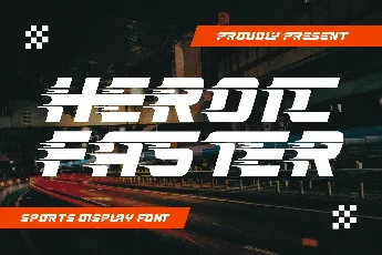 Heroic Faster Demo font