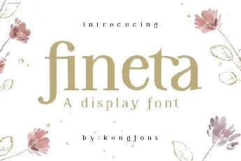 Fineta font