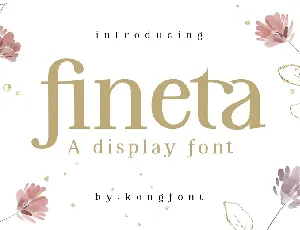 Fineta font