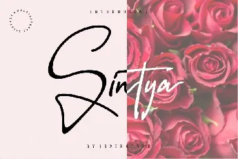 Sintya Signature font