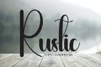 Rustic Script font