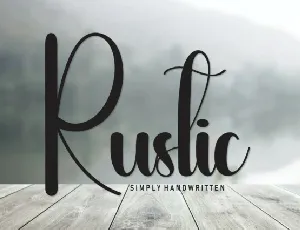 Rustic Script font