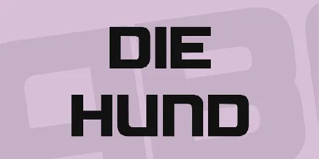 Die Hund font