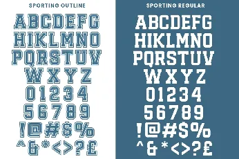 Sporting font