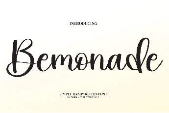 Bemonade font