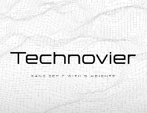 Technovier font