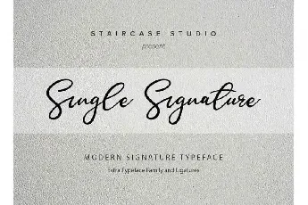 Single Handwritten font