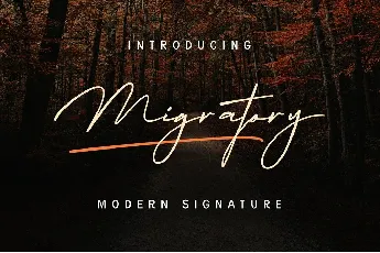 Migratory font