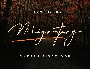 Migratory font