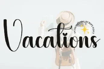 Vacations Script font