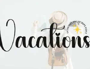 Vacations Script font