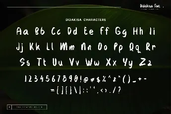 Didakisa Personal Use font