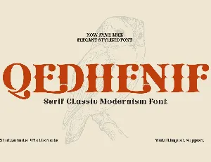 Qedhenif font