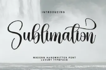 Sublimation Calligraphy font