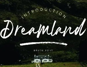 Dreamland Brush font