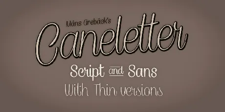 Caneletter Script font