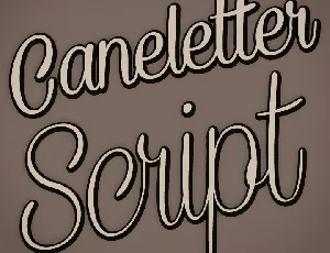 Caneletter Script font