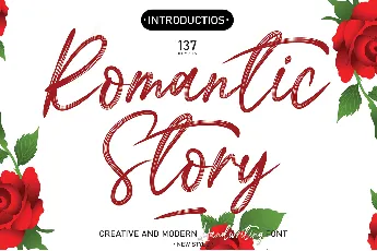 Romantic Story font