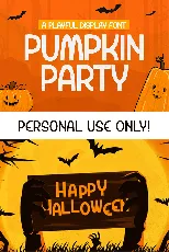 Pumpkin Party font