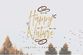 Happy Nature Demo font