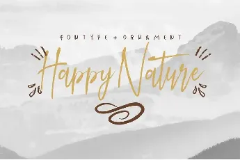 Happy Nature Demo font