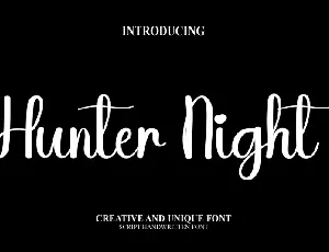 Hunter Night font