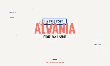 Alvania Typeface font