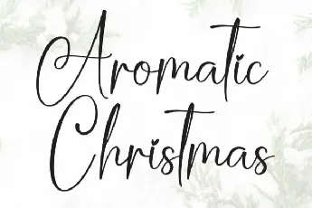 Aromatic Christmas Script font