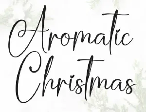 Aromatic Christmas Script font