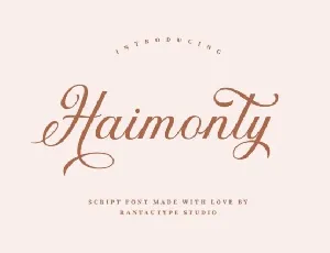 Haimonty font