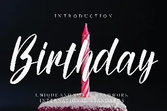 Happy Birthday Calligraphy Script font