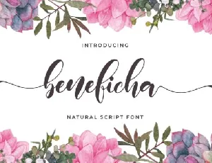 Beneficha Calligraphy Script font