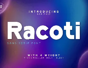 Racoti font