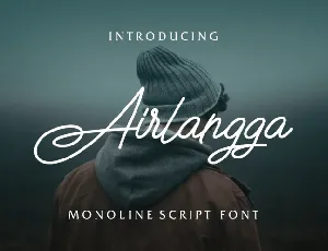 Airlangga Script Free font