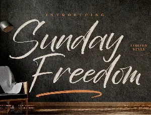 Sunday Freedom font