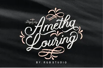 Ametha Louring font