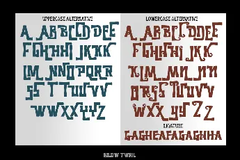 Billow Twril Demo font